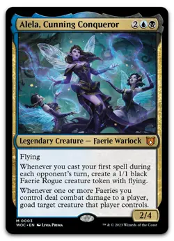 Alela, Cunning Conqueror #3 (NM) Wilds of Eldraine WOC Magic MTG - Image 1