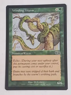 MTG Winding Wurm (Urza's Saga/Green/C) - BGM - Image 1