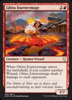 Ghitu Journeymage -Foil Near Mint MTG Dominaria - Image 1