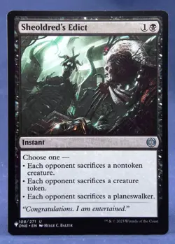 Sheoldred's Edict - MTG - The List - NM Excellent - Image 1