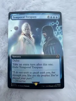 Mint/Near-Mint, English - 1 x MTG Temporal Trespass - Foil - Extended Art Univer - Image 1