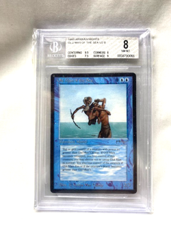 1993 Magic the Gathering MTG CCG Arabian Nights OLD MAN OF THE SEA BGS 8 NM-MT - Image 1