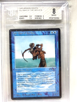 1993 Magic the Gathering MTG CCG Arabian Nights OLD MAN OF THE SEA BGS 8 NM-MT - Image 2