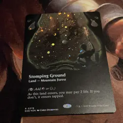 Stomping Ground X1 Mtg Edge Of Eternities Nm Borderless Galaxy Foil - Image 1