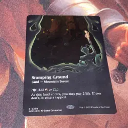 Stomping Ground X1 Mtg Edge Of Eternities Nm Borderless Galaxy Foil - Image 2