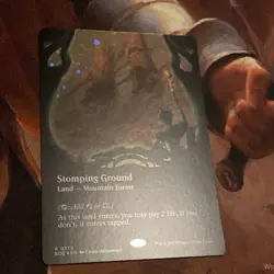 Stomping Ground X1 Mtg Edge Of Eternities Nm Borderless Galaxy Foil - Image 3