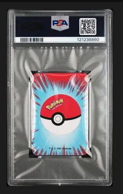 1999 BICYCLE POKEMON MINI PLAYING CARDS RED DECK 4 OF SPADES GENGAR PSA 8 - Image 2