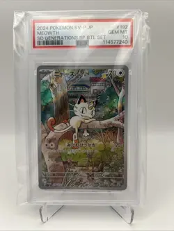 2024 Pokemon Japanese SV Promo Special Battle Set Meowth #192 PSA 10 GEM MINT - Image 1