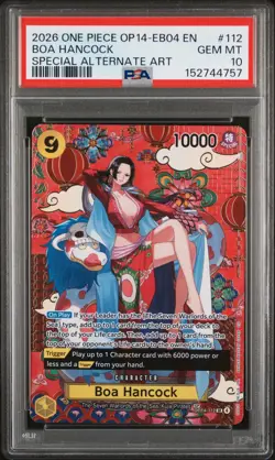 One Piece CCG Boa Hancock Special Alt Art Holo PSA 10 Gem Mint TCG SP - Image 1