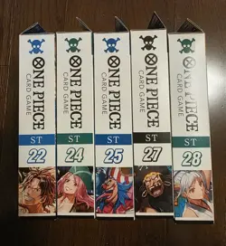 One Piece OP ST-22/24/25/27/28 Starter Deck Bundle SEALED TCG Buggy Yamato Ace - Image 1