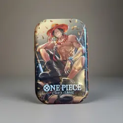 One Piece Tin Pack Set Vol. 2 Portgas D. Ace Tin TCG BRAND NEW FACTORY SEALED - Image 1