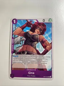 2X Gina OP07-065 500 Years in the Future Regular (UC) One Piece CCG TCG NM - Image 1