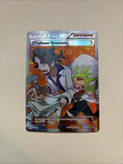 Professor Sycamore - 114/114 XY Steam Siege Ultra Rare Card Full Art Pokemon TCG - Image 1