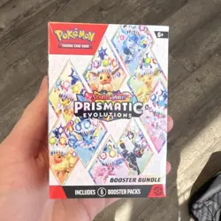 Pokemon TCG Prismatic Evolutions Booster Bundle 6 Packs 10 Cards Ea English - Image 1