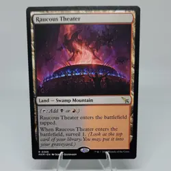Raucous Theater MTG Land Card Murders of Karlov Manor - Image 1