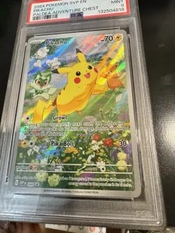 Pikachu #088 PSA 9 Black Star Promo Paldea Adventure Chest Pokemon Graded Card - Image 2