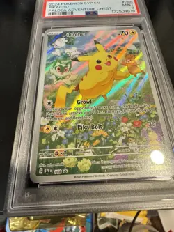 Pikachu #088 PSA 9 Black Star Promo Paldea Adventure Chest Pokemon Graded Card - Image 3