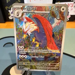 Braviary 214/191 SV08: Surging Sparks Illustration Rare Pokemon Card - Image 1