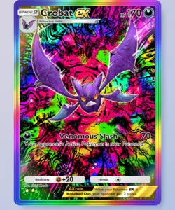 Crobat EX ⭐⭐ English Card - Pokemon TCG Pocket Virtual Card Trade - Image 1