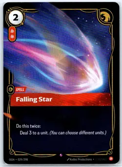 Falling Star Foil Rare Origins 029/298 NM Riftbound Card - Image 1
