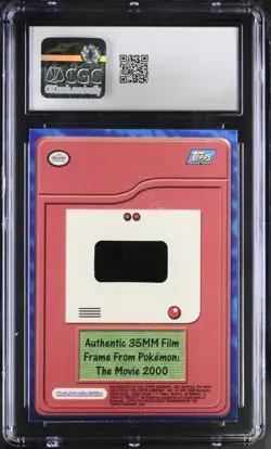 Pokemon Topps Authentic Film Frame Card Ash Misty Pikachu 35MM Movie CGC 8 NM/M - Image 2