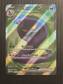 Arbok ex 185/165 Ultra Rare Full Art Scarlet & Violet 151 Pokemon Card - Image 1