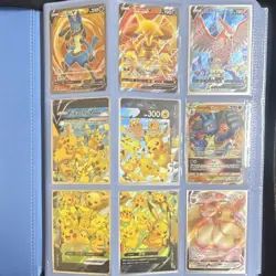Pokemon TCG Mixed Card Lot Binder Pikachu Lucario Alakazam Umbreon GX EX V Holo - Image 2