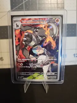 Pokemon TCG Team Rockets Houndoom Illustration Rare Card 191/182 Destined Rivals - Image 1