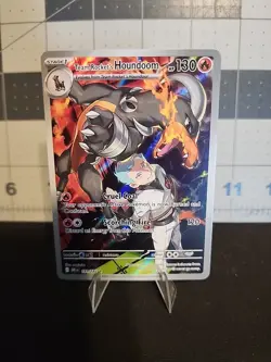 Pokemon TCG Team Rockets Houndoom Illustration Rare Card 191/182 Destined Rivals - Image 2