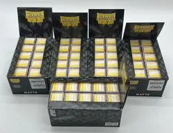 Lot of 50 Dragon Shield Matte Amethyst Card Sleeves 100ct Pack Standard Size - Image 1