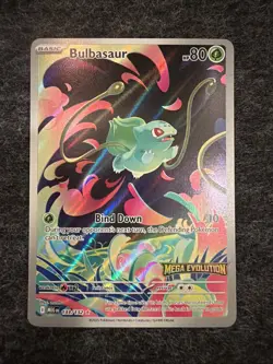 Pokemon TCG Bulbasaur STAMPED Mega Evolutions 133/132 Illustration Card MINT - Image 1