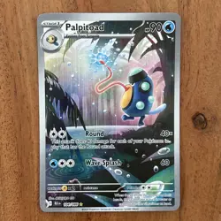 Pokemon TCG Palpitoad Illustration Rare Black Bolt 104/086 NM Card - Image 1