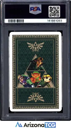 The Legend Of Zelda 2011 Master Sword Ace Of Clubs Zelda Playing Cards PSA 10 - Image 2