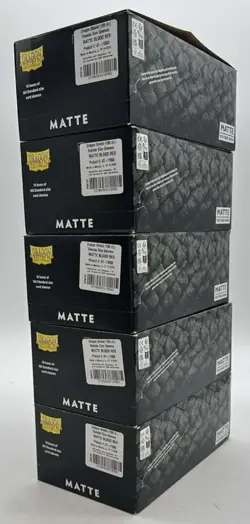 Lot of 50 Dragon Shield Matte Blood Red Card Sleeves 100ct Pack Standard Size - Image 4
