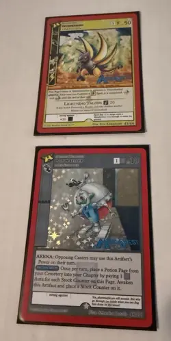 x2: Metazoo HiroQuest 1 TCG Trading Card Lot - HQ1 CCG Thunderbird Potion Seller - Image 1