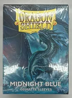 Lot of 50 Dragon Shield Matte Midnight Blue Card Sleeves 100ct Pack Std Size - Image 2