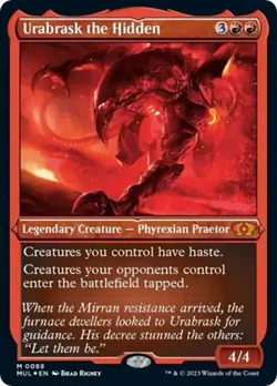 Urabrask the Hidden (Foil Etched) -Foil Near Mint MTG - Image 1