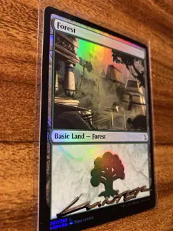 MTG✨Shadow Signed FOREST Artist Proof FOIL✨Amonkhet MINT Land Titus Lunter Art - Image 4