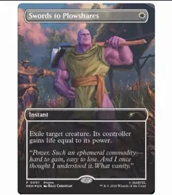 Magic the Gathering Thanos PSA Magazine Promo Swords Plowshares Marvel PREORDER - Image 1