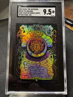 MTG Magic the Gathering Lord of the Rings The One Ring Poster Foil SGC 9.5 - Image 1