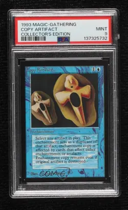 Copy Artifact Magic: Collectors' Edition Non-Playable Gold Backs PSA 9 MINT 1993 - Image 1