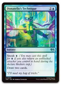 Donatello's Technique #39 (Foil) (NM) TMT Magic MTG - Image 1
