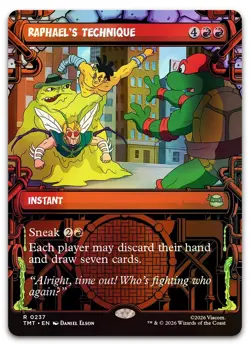 Raphael's Technique (Showcase) #237 (Foil) NM Teenage Mutant Ninja Turtles - Image 1