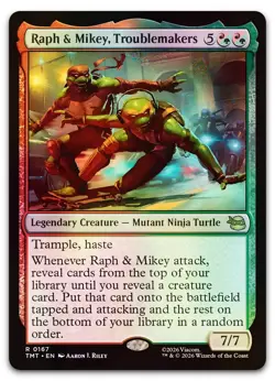 Raph & Mikey, Troublemakers #167 (Foil) NM Teenage Mutant Ninja Turtles - Image 1