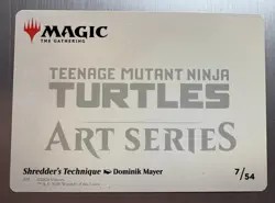 Shredder’s Technique - MTG: Teenage Mutant Ninja Turtles - Art Series - 7/54 - Image 2