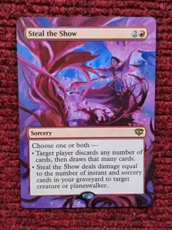 Steal the Show MTG Secrets of Strixhaven Hand Painted Extended Full Altered Art - Image 1