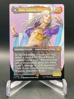 Magic the Gathering Kuja, Genome Sorcerer 0399 Final Fantasy Rare Borderless NM - Image 1