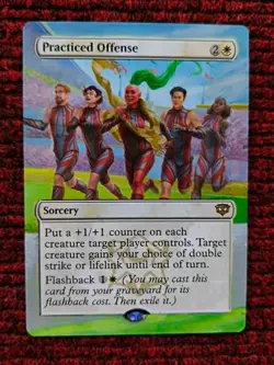 Practiced Offense MTG Secrets of Strixhaven Hand Painted Borderless Altered Art - Image 1