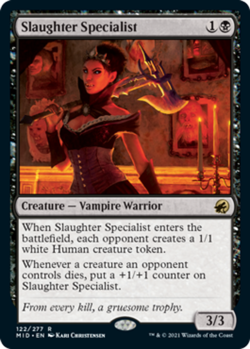 1 x Slaughter Specialist - Innistrad: Midnight Hunt - Light Play - MTG - Image 1