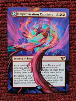 Improvisation Capstone MTG Secrets of Strixhaven Hand Painted Full Altered Art v - Image 1